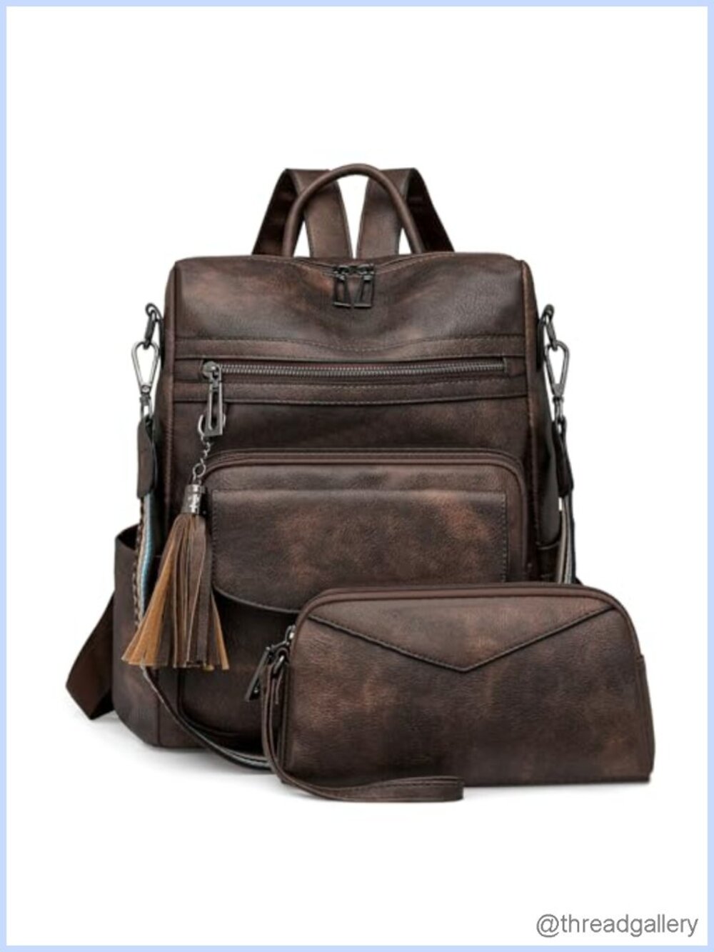 PU Leather Womens Fashion Backpack Purse Convertible Travel Work Bag
